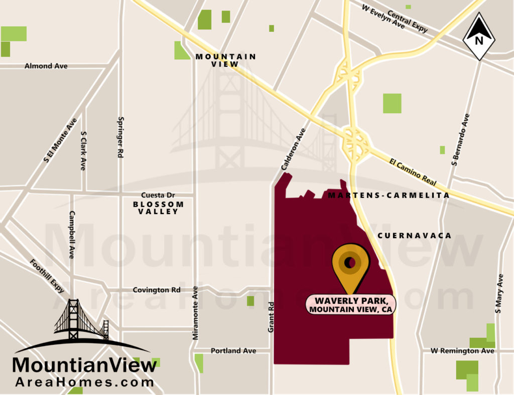 Homes for Sale in Waverly Park Mountain View CA