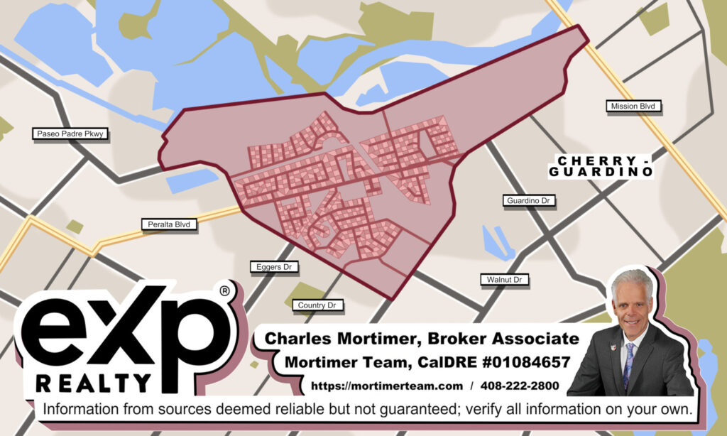 Custom Map Infographics for the Homes for Sale in Parkmont, Fremont, CA Community Guide Page